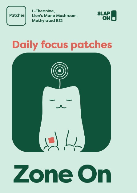Zone On - Daily Focus Patches packaging